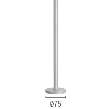 LANDLORD Pole with Base H.900 Painted GREY