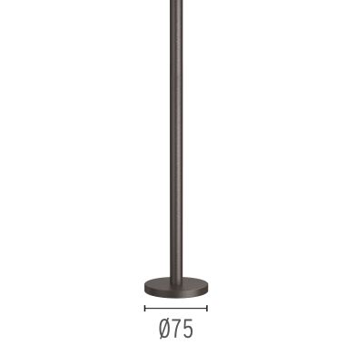 LANDLORD POLE WITH BASE H.300 PAINTED D.B