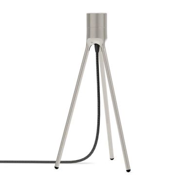 TRIPOD TABLE BRUSHED STEEL H 36 CM