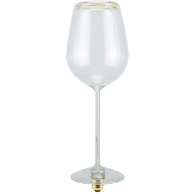LED LAMP FLOATING GLASS WINE CLEAR 2200K DIMMABLE E27