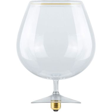 LED LAMP FLOATING GLASS COGNAC CLEAR 2200K DIMMABLE E27