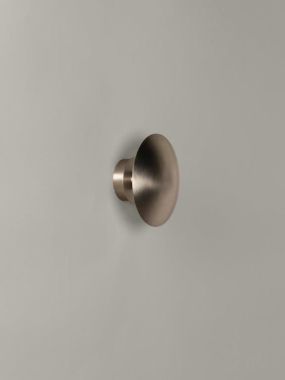 DISCO M; SATIN NICKEL STRUCTURE AND LAMPSHADE