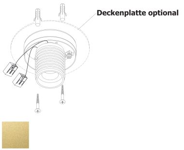 AFDEKPLAAT 100MM HOLTKOETTER PLISSEE D GEANODISEERD MESSING