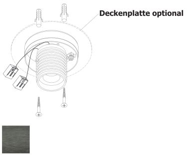 AFDEKPLAAT 100MM HOLTKOETTER PLISSEE D PLATINA