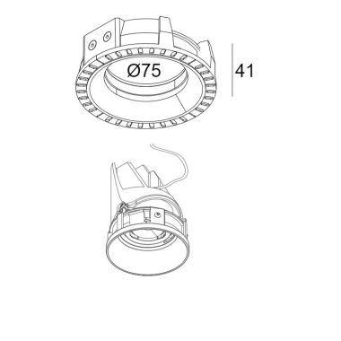 MOUNTING KIT DEEP ENTERO RD-S TRIMLESS