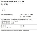 SUSPENSION SET 27 1.6m W