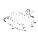 EMERGENCY UNIT 7W / 1h + LED INDICATOR HOLDER W